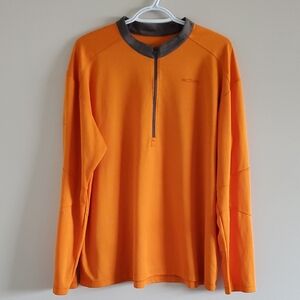 Arc'teryx Men's Orange Long Sleeve Half Zip Pullover Size XL